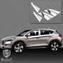 Hyundai Tucson 2016-2017 pillar post With Diagonal & Triangle 8 pc