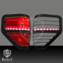 FORD F150 2009 2014 BLACK TAIL LIGHT BEZEL WITH LED